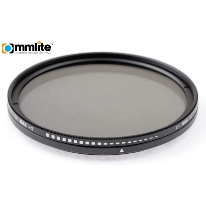 Neutral Density Filters - Commlite Fader adjustable grey filter - 72 mm - buy today in store and with delivery