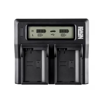 Chargers for Camera Batteries - Newell DC-LCD two-channel charger for NP-F, NP-FM series batteries - quick order from manufacturer
