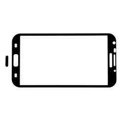 For smartphones - GGS Larmor LCD cover for Samsung Galaxy Note II - black - quick order from manufacturer