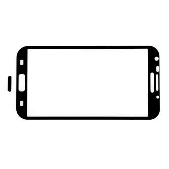 Съёмка на смартфоны - GGS Larmor LCD cover for Samsung Galaxy Note II - black - быстрый заказ от производителя