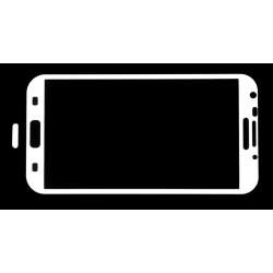 For smartphones - GGS Larmor LCD cover for Samsung Galaxy Note II - white - quick order from manufacturer