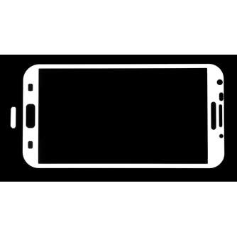 Съёмка на смартфоны - GGS Larmor LCD cover for Samsung Galaxy Note II - white - быстрый заказ от производителя