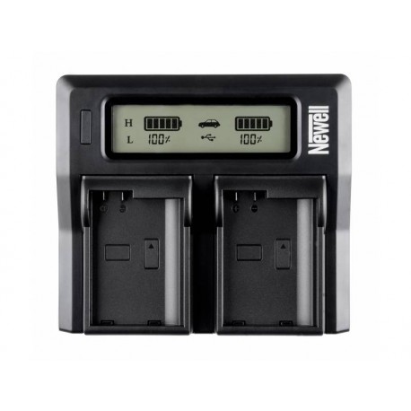 Kameras bateriju lādētāji - Newell DC-LCD two-channel charger for DMW-BLF19E batteries - ātri pasūtīt no ražotāja
