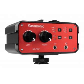 Audio Mikserpulti - SARAMONIC SR-PAX1 audio adapter two channel - ātri pasūtīt no ražotāja