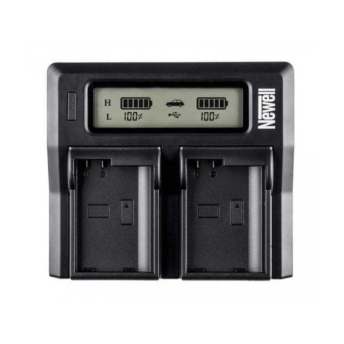 Kameras bateriju lādētāji - Newell DC-LCD two-channel charger for NP-FZ100 batteries - купить сегодня в магазине и с доставкой