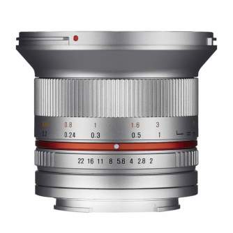 Objektīvi - Samyang 12 mm f / 2.0 lens - Micro 4/3, silver - ātri pasūtīt no ražotāja