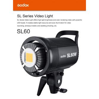 Monolight Style - Godox SL60W LED Video Light S-Bayonet sl-60w - buy today in store and with delivery