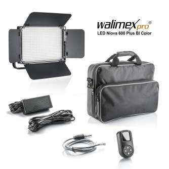 LED Gaismas paneļi - Walimex pro LED Niova 600 Plus BI Color - ātri pasūtīt no ražotāja