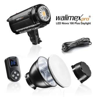 Monolight Style - Walimex pro LED Foto Video Studioleuchte Niova 100 Plus Daylight 100 Watt - quick order from manufacturer