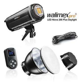 Monolight Style - Walimex pro LED Foto Video Studioleuchte Niova 200 Plus Daylight 200 Watt - quick order from manufacturer