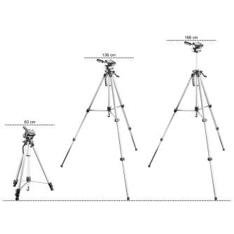 Mobile Phones Tripods - Walimex pro WT-3570 Basic-Tripod 168cm silver - buy today in store and with delivery