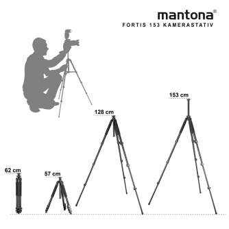 Photo Tripods - Mantona Basic Fortis 153 Tripod - quick order from manufacturer