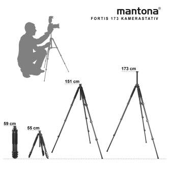 Mantona Fortis 173 Tripod - Foto statīvi