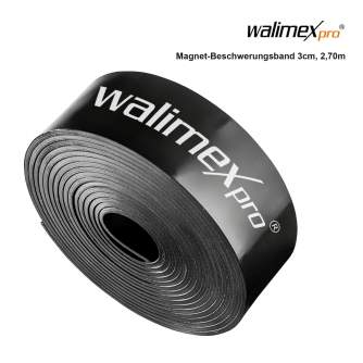 Аксессуары для фото студий - Walimex pro magnetic weighting tape 3cm, 2,7m - быстрый заказ от производителя