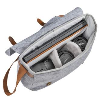 Наплечные сумки - mantona Messenger camerabag made of felt - быстрый заказ от производителя