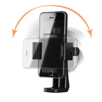 Telefona turētājs - Mantona Smartphone holder Rotate Clip 100 - perc šodien veikalā un ar piegādi