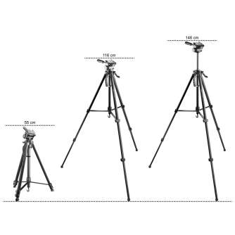 Mobile Phones Tripods - Walimex pro Walimx pro WT-3530 Basic-Tripod 146cm black - buy today in store and with delivery