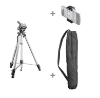 Mobile Phones Tripods - Walimex pro WT-3530 Basic-Tripod 146cm silver - quick order from manufacturerMobile Phones Tripods - Walimex pro WT-3530 Basic-Tripod 146cm silver - quick order from manufacturer