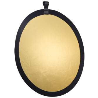 Foldable Reflectors - walimex Foldable Reflector golden/silver, Ш56cm - quick order from manufacturer