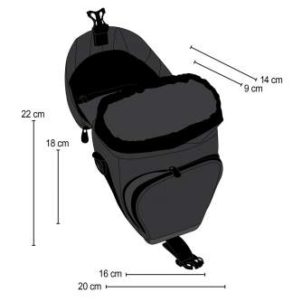 Наплечные сумки - mantona Premium Holster Bag black/gray - быстрый заказ от производителя