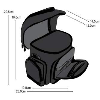 Plecu somas - mantona Premium Camera Bag red/black - ātri pasūtīt no ražotāja