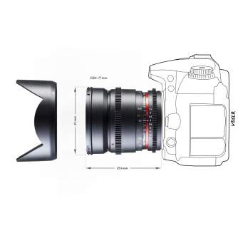 Objektīvi - 16/2,2 lens VDSLR for Canon 19784 - ātri pasūtīt no ražotāja