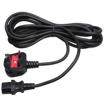 Studio Frashes with Power Packs - walimex Power Cable UK Plug, 380cm - quick order from manufacturer