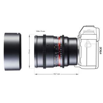 Lenses - walimex pro 85/1,5 Video DSLR Sony E black - quick order from manufacturer