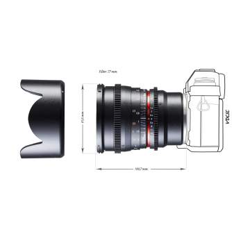 Lenses - walimex pro 50/1,5 Video DSLR Sony E black - quick order from manufacturer