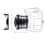 Objektīvi - walimex pro 12/3,1 Fisheye Video DSLR Nikon AE black - ātri pasūtīt no ražotāja
