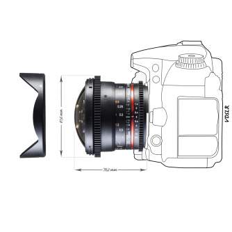 Objektīvi - walimex pro 12/3,1 Fisheye Video DSLR Nikon AE black - ātri pasūtīt no ražotāja