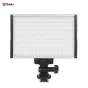 Bresser PT 15B LED bi‑color panel with black frame and white diffuser, mounted on a tiltable flash shoe adapter, displayed in a studio shot.