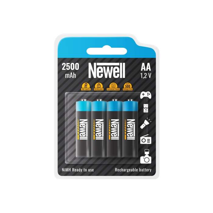 Batteries and chargers - Newell Rechargeable NiMH AA 2500 x4 - quick order from manufacturer