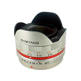 Objektīvi - Samyang 7.5mm f/3.5 Fish-Eye MFT (Silver) - ātri pasūtīt no ražotāja