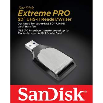 Больше не производится - SanDisk Extreme PRO SD UHS-II Card Reader/Writer Type A (SDDR-399-G46)