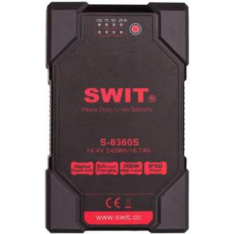 V-Mount Battery - Swit S-8360S V-Mount Li-Ion Battery 14.4V / 240Wh - quick order from manufacturer