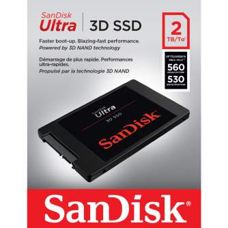 Жёсткие диски & SSD - SanDisk Ultra 3D SSD 560MB/s 2TB (SDSSDH3-2T00-G25) - быстрый заказ от производителя