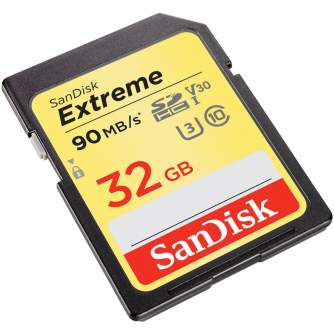 Больше не производится - SanDisk Extreme SDHC UHS-I V30 90MB/s 32GB (SDSDXVE-032G-GNCIN)