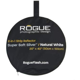 Foldable Reflectors - Rogue 2-in-1 Reflector Silver/White 50x100cm - quick order from manufacturer
