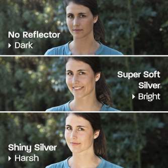 Foldable Reflectors - Rogue 2-in-1 Reflector Silver/White 50x100cm - quick order from manufacturer