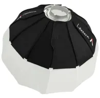 Софтбокс Aputure Lantern 66 см с регулируемым 4-секционным флажком для всестороннего 270-градусного освещения, совместим с Bowens-монтажом для LED/вспышекСофтбокс Aputure Lantern 66 см с регулируемым 4-секционным флажком для всестороннего 270-градусного освещения, совместим с Bowens-монтажом для LED/вспышек