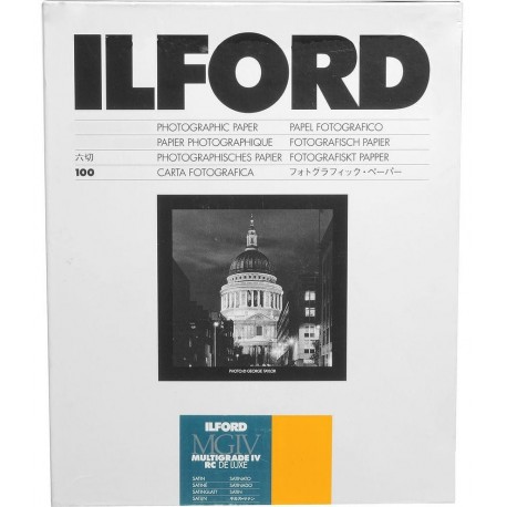 Фотобумага - Ilford paper 17.8x24cm MGIV MGIV 25M satin 100 sheets (1772036) - быстрый заказ от производителя