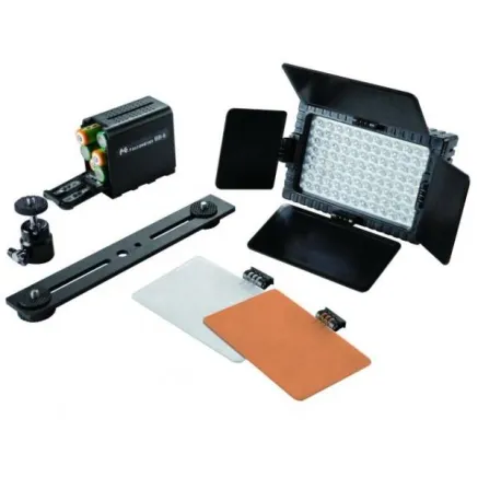 Falcon Eyes Bi-Color LED Spot Lamp Dimmable DLL-1600TDX on 230V or Battery