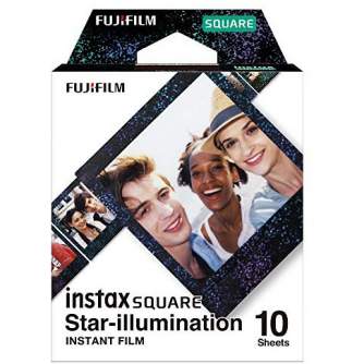 Картриджи для инстакамер - FUJIFILM Colorfilm instax SQUARE GLOSSY STAR ILLUMINATION (10PK) - купить сегодня в магазине и с дост