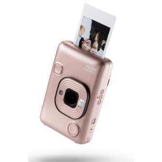 Фотоаппараты моментальной печати - FUJIFILM Instant camera & Smartphone printer instax mini LiPlay Blush Gold - быстрый заказ от