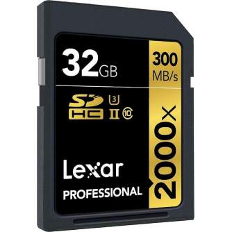 Больше не производится - LEXAR PRO 2000X SDHC/SDXC UHS-II U3(V90) R300/W260 32GB