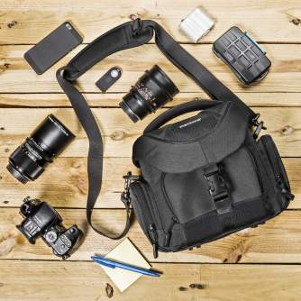 Наплечные сумки - Mantona Premium Camerabag anthracite - быстрый заказ от производителя