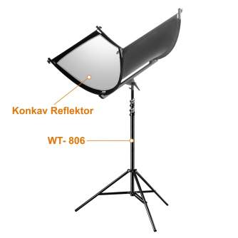 Reflector Panels - Walimex pro Reflector Halfpipe + WT-806 - buy today in store and with delivery