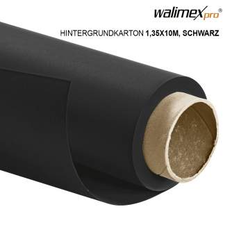 Фоны - Walimex pro paper background 1,35x10m, black - быстрый заказ от производителя