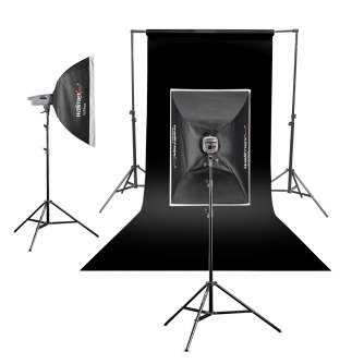 Backgrounds - Walimex pro paper background 1,35x10m, black - quick order from manufacturer
